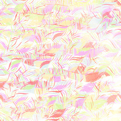 Fototapeta na wymiar Watercolor textured seamless pattern. Tropical background. Hand painted illustration.