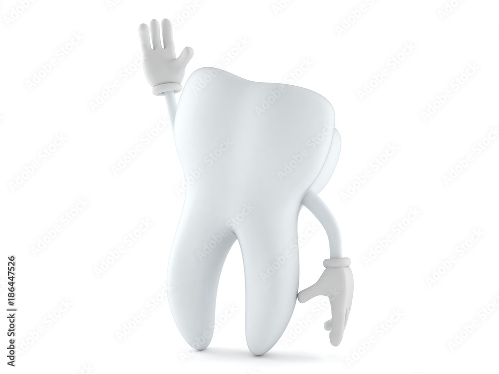 Canvas Prints tooth character