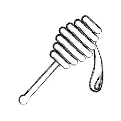 Wooden honey stick