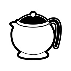 Porcelain teapot isolated