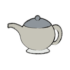 Porcelain teapot isolated