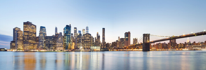 Plakat High resolution view of New york city - United states of America
