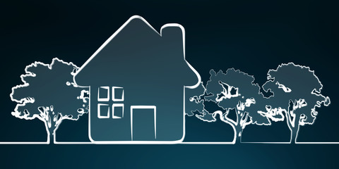 Hand-drawn renewable energy sketch