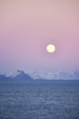 Naklejka premium Lofoten Islands, Norway 2017 - view from near Hamnøy