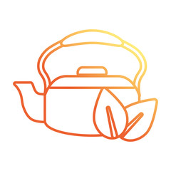 Lemon tea with kettle