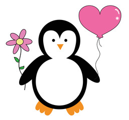 Happy Valentines Day Penguin