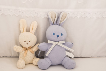 Obraz premium baby bed with toys