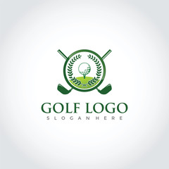 Golf Club Logo Design. Vector Illustrator Eps. 10