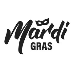 Obraz premium Mardi Gras. New Orleans Mardi Gras lettering typography