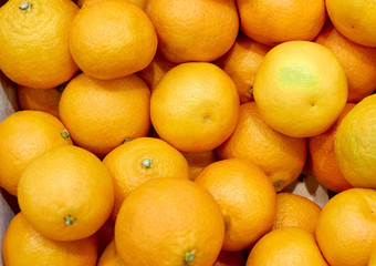 Orange fruit on the market, natural fruit organic