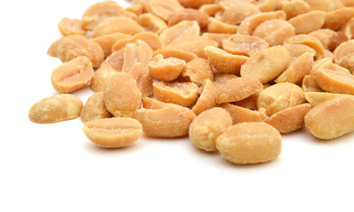 peanut on white background