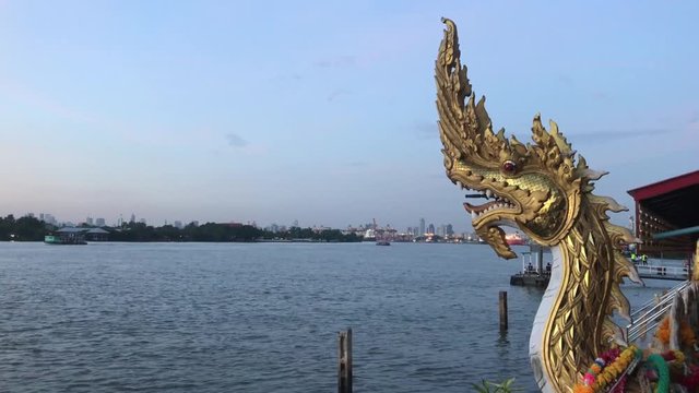 Phayanak at Wat Bangna Nok in Bangkok Thailand