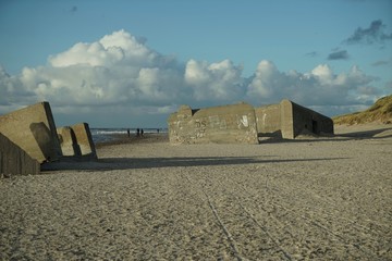 ..............Dänemark, Bunkeranlagen, Bunker, Ruinen, Nordsee