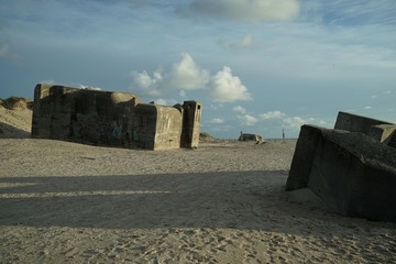 ..............Dänemark, Bunkeranlagen, Bunker, Ruinen, Nordsee