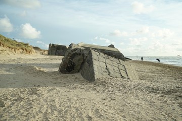 ..............Dänemark, Bunkeranlagen, Bunker, Ruinen, Nordsee