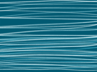 Colorful hand drawn abstract curves and lines on the blue striped texture background, isolated illustration of winter curvy decor and snowflakes painted by paper pencil chalk, high quality