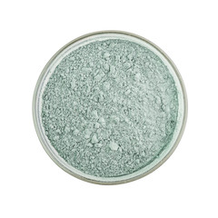 Blue cosmetic clay powder