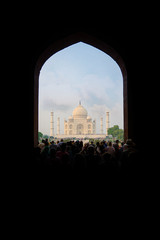 Eingangsbereich des Taj Mahal, Agra, Indien