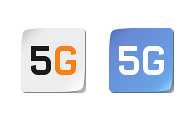 Web icon of 5G technology