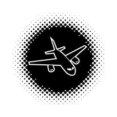 Web design of airplane icon