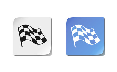 Checkered racing flag icon