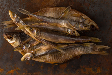 Salty dry river fish