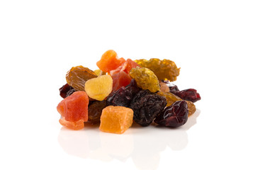 Mix variety of dried fruit