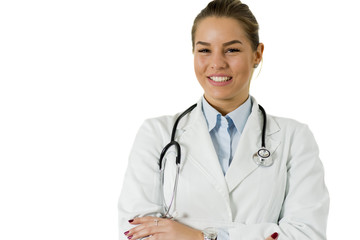 Smiling medical woman doctor