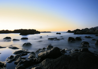 Fototapeta na wymiar Sunset Landscape in Tenerife . Canary Islands