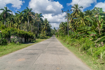 Obraz premium Road near Baracoa, Cuba