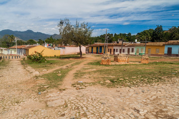 Las Tres Cruces square in the center of Trinidad, Cuba.