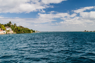 View of Bahia de Cienfuegos bay, Cuba