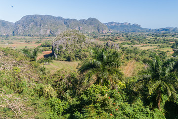 View of Vinales valley, Cuba.