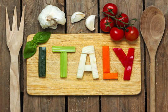 Italian Tricolor With Background - Food