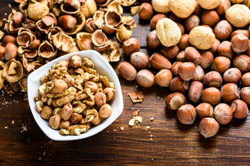 cracking nuts and nutcracker