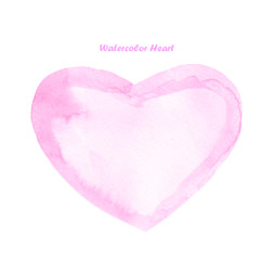 Watercolor heart love
