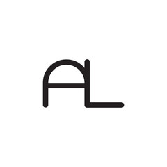 initial letter rounded logo modern