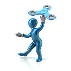 Party streamers and confetti 3d illustration