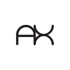 initial letter rounded logo modern