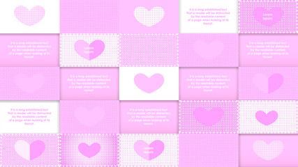 Valentine's Day hearts background.