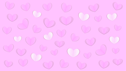 Valentine's Day hearts background.