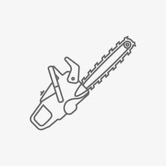 chainsaw vector icon