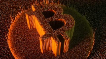 Bitcoin Symbol Abstrakt
