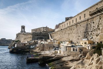 la valletta old town fortifications architecture scenic view in malta