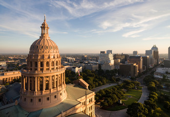 Capital Building Austin Texas Government Building Blue Skies - obrazy, fototapety, plakaty