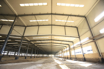 Factory workshop, steel structure