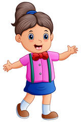 Cute little girl smiling