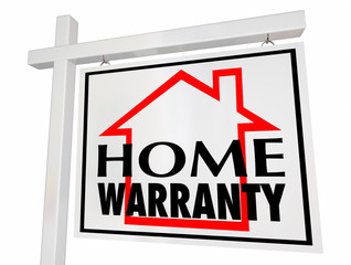 Home Warranty House for Sale Sign Guarantee 3d Illustration