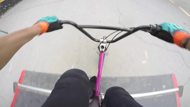 bmx pov backflip tailwhip at the same time gopro slow motion