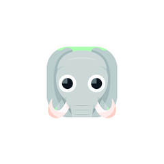 Cute Elephant App Icons Logo Vector Isolated